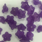 Acrylic Lucite Matte Purple Grape Medium Flowers