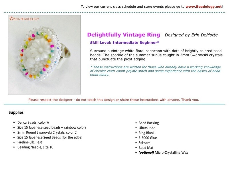 Delightfully Vintage Ring Pattern Instant Download