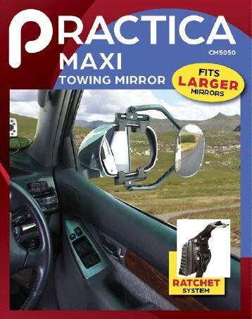 Practica Dual angle Clip-on towing mirror
