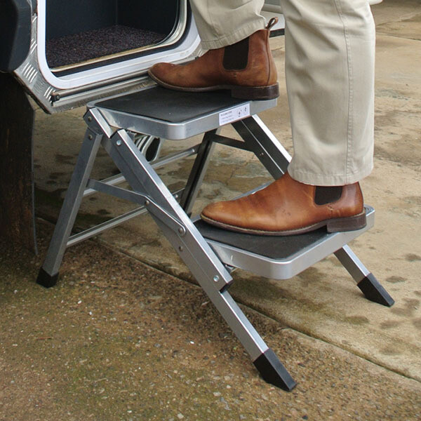 Double Folding Steel caravan step