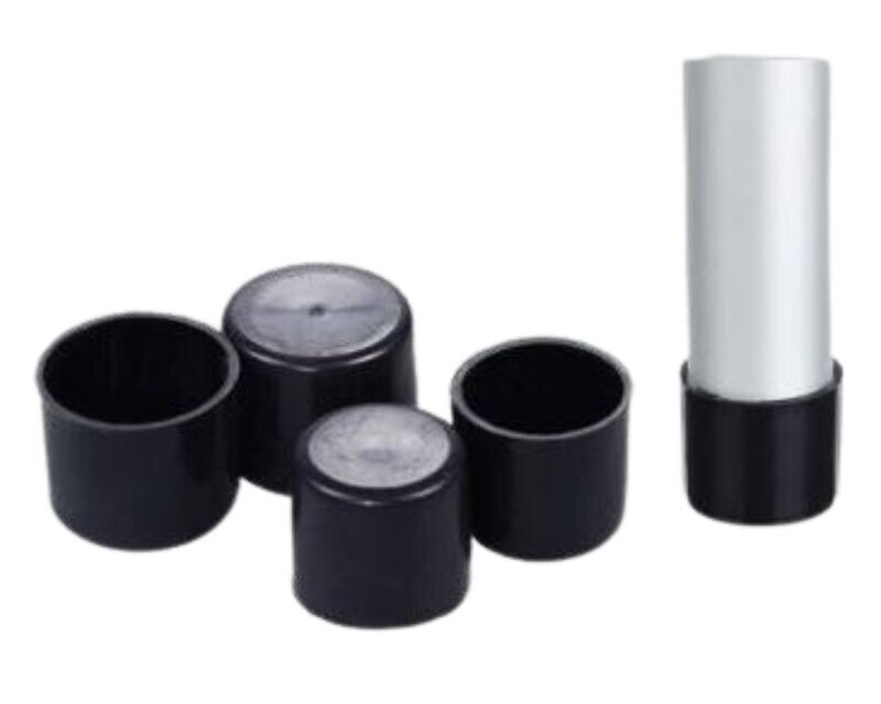 Pole end ferrules/caps 16, 19, 22, 25mm 6pcs per pack