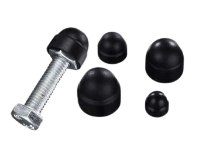 Nut cover domed. Fits M6, M8, M10 and M12 bolt with hex nut. 10pcs per bag