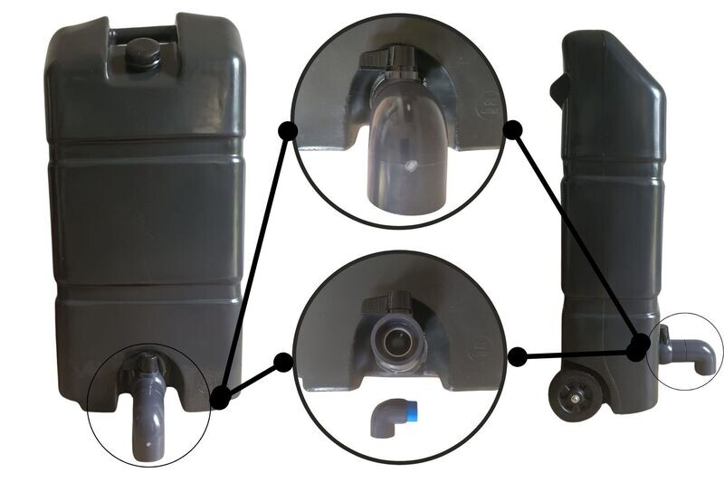 Top-It-Up 60 L Grey Water Trolley
