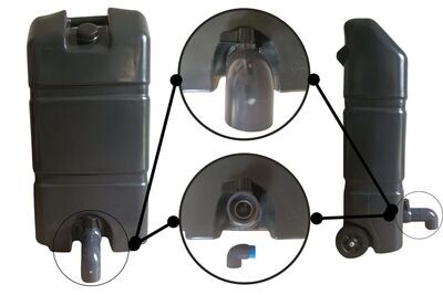 Top-It-Up 60 L Grey Water Trolley