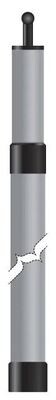 Aluminum telescopic tent pole