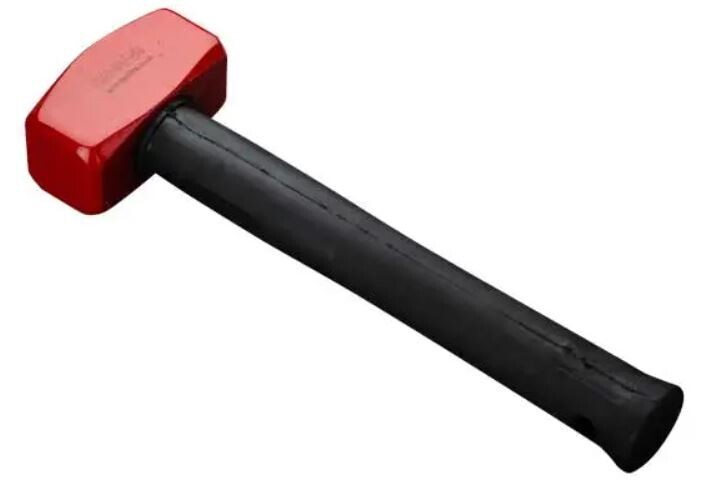 Hammer steel head. Rubber handle. 1.2kg