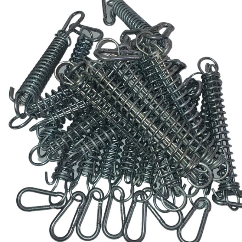 Compression spring Xtra long 200mm plus carabiner,