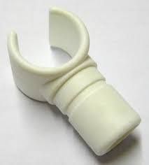T-Clamp Clip-on 22 and 25mm White 2pcs per pack