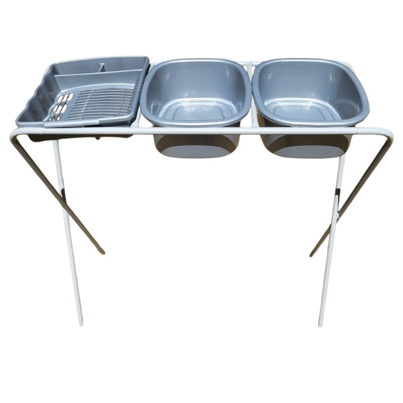 Camper Double Dish Wash stand