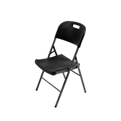 Black Foldable Plastic Chair