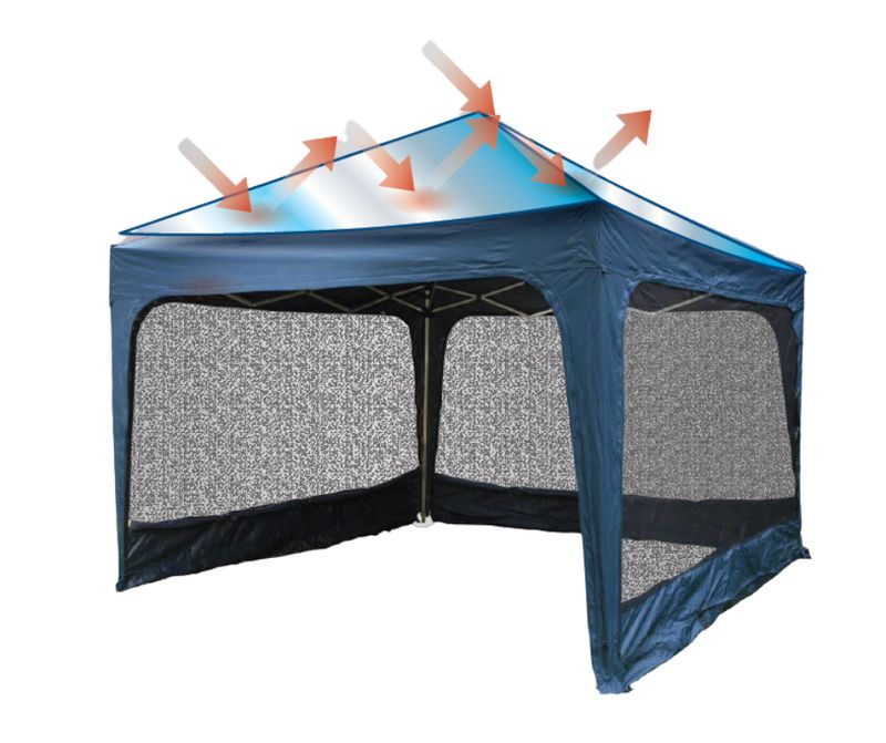 Gazebo reflective flysheet