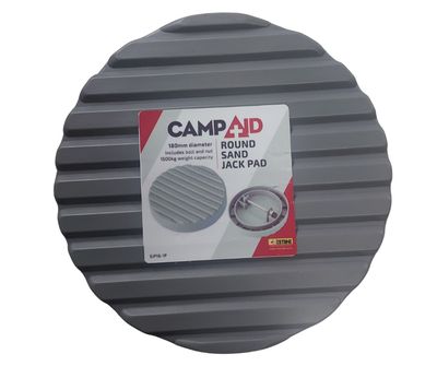 Sand jack pad with bolt and nut 18cm Ø