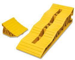 Caravan levelling ramp and chock set