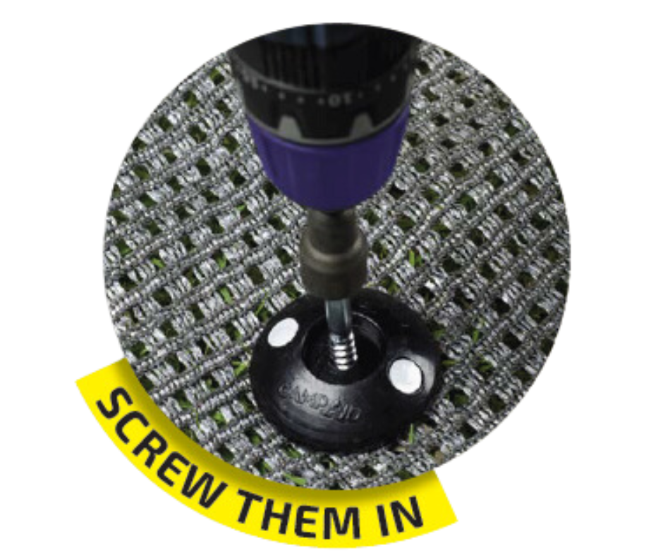 Groundsheet Reflective Bright-Buttons screw in peg