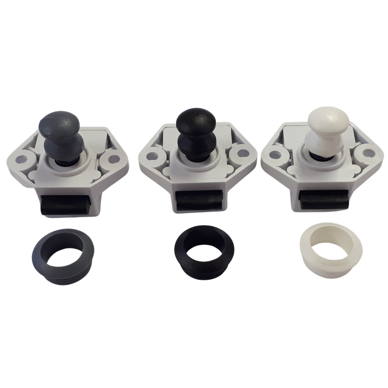 Push button door catch (PVC)