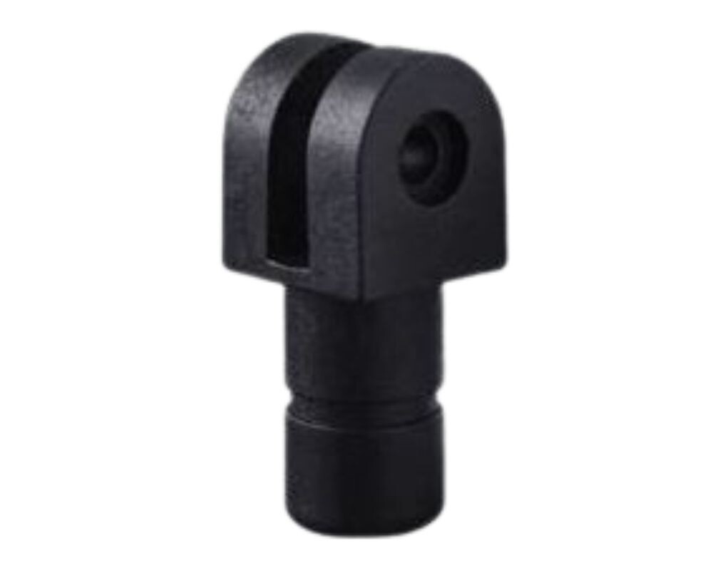 Slotted swivel end pole insert 22 - 25mm Black 2pcs per bag