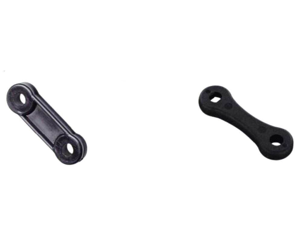 Dog bone rope slider Large Black 4pcs per pack