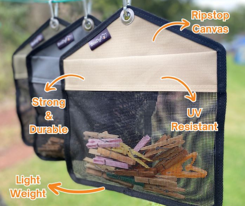 Wash line peg bag