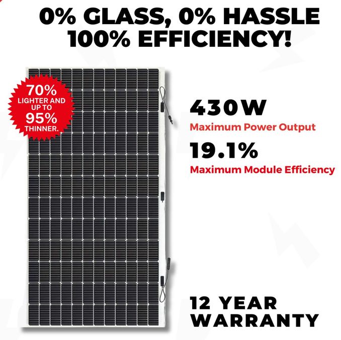 SunMan Flexible 520 Watt Solar Panel