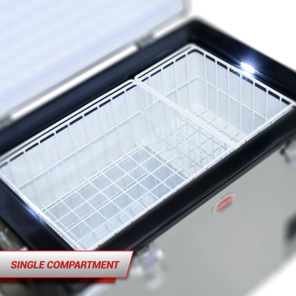 SnoMaster 40L Single Compartment Mobile Fridge/Freezer AC/DC - Stainless Steel SnoMaster 40L Single Compartment Mobile Fridge/Freezer AC/DC - Stainless Steel