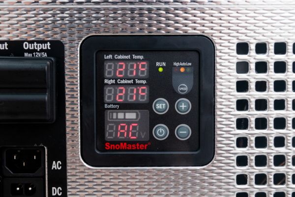 SnoMaster 56L Dual Compartment Mobile Fridge/Freezer AC/DC - Stainless Steel SnoMaster 56L Dual Compartment Mobile Fridge/Freezer AC/DC - Stainless Steel