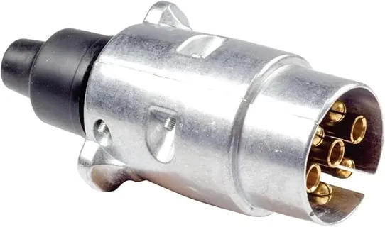 7 Pin Male Metal Plug 12 or 24 Volt