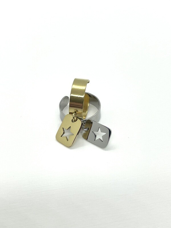 Bague "STELLA" rectangulaire