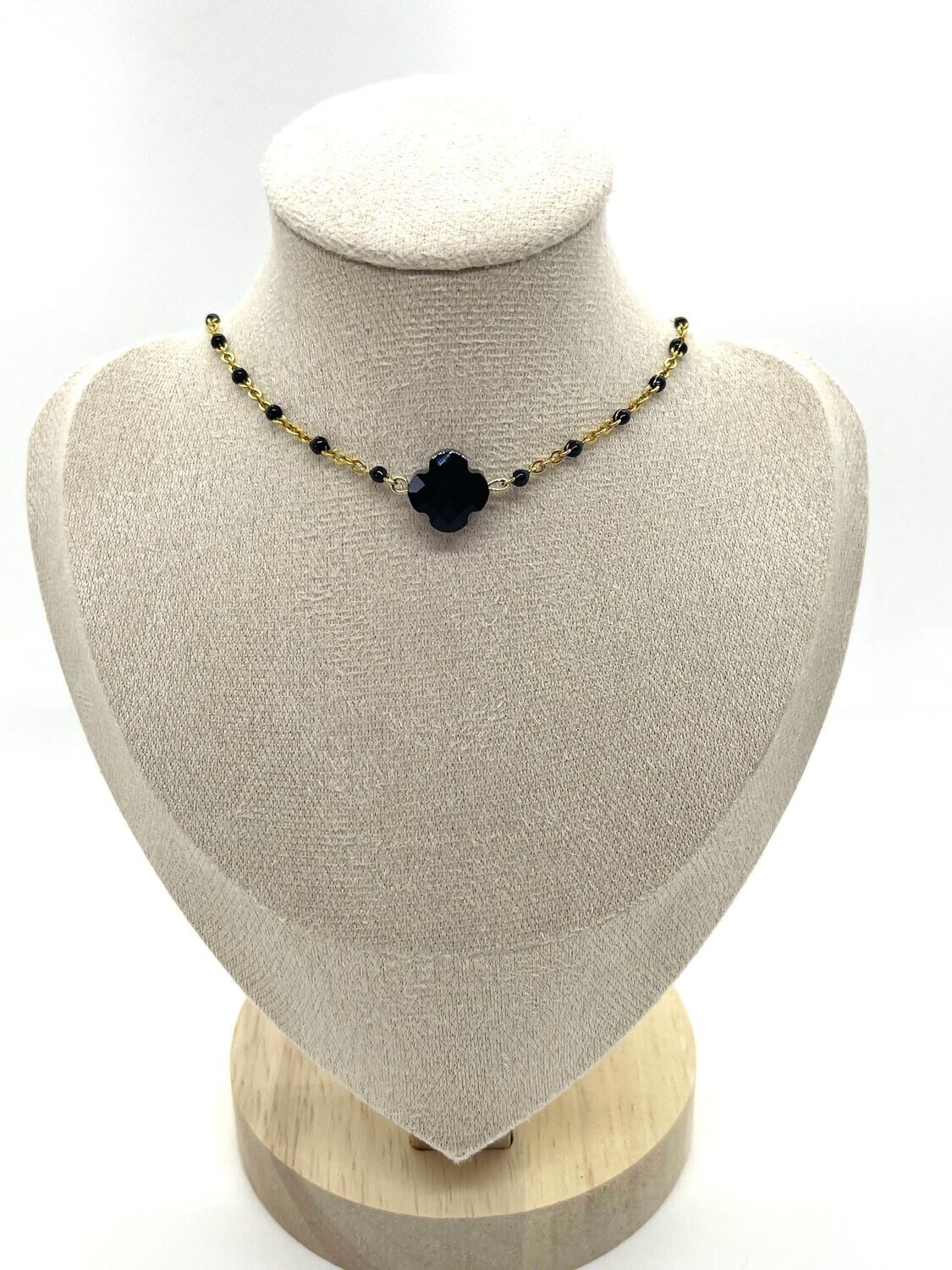 Collier "MELANIE" noir