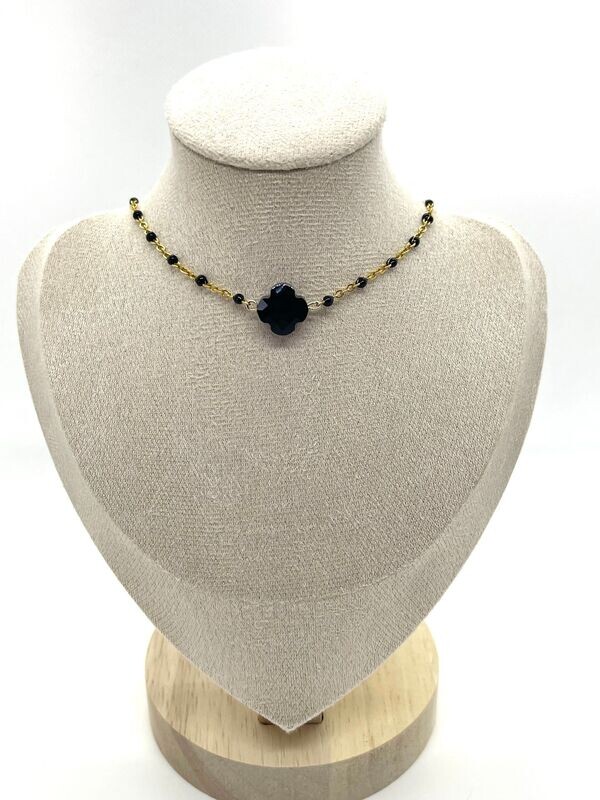Collier "MELANIE" noir