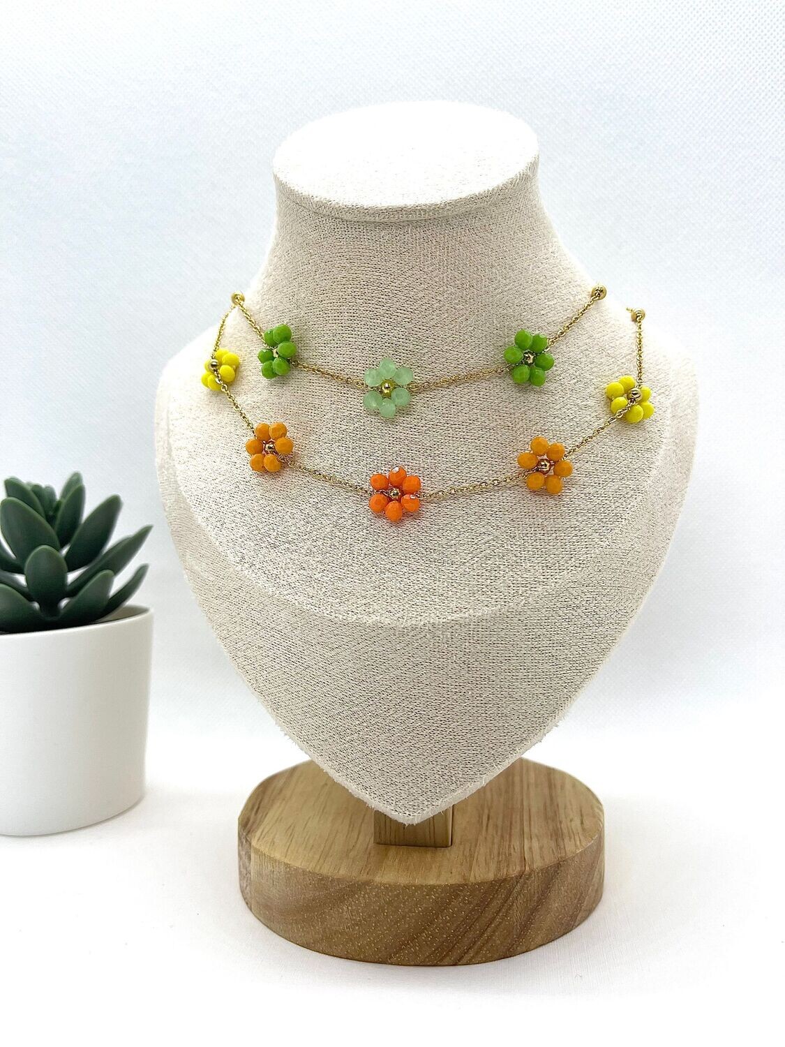 Collier ras de cou "FLEUR DE CHARME"