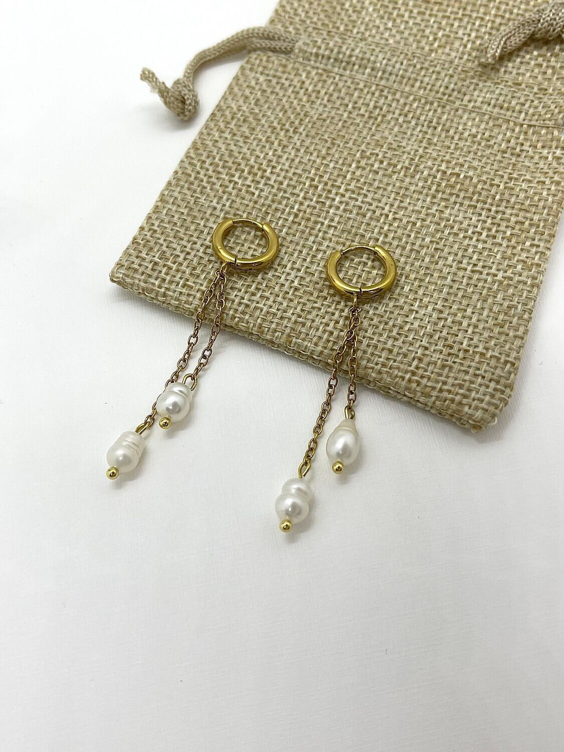 Boucles "MES PETITES PERLES"