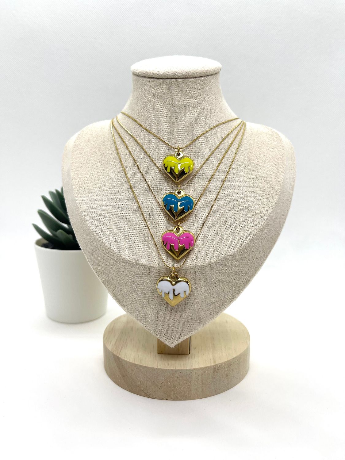 Collier "Cœur Enflammé"