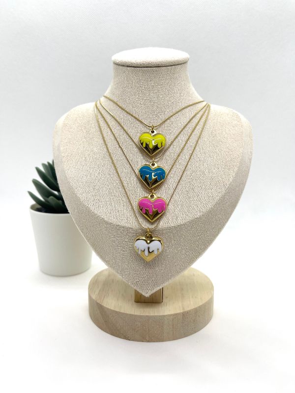 Collier "Cœur Enflammé"