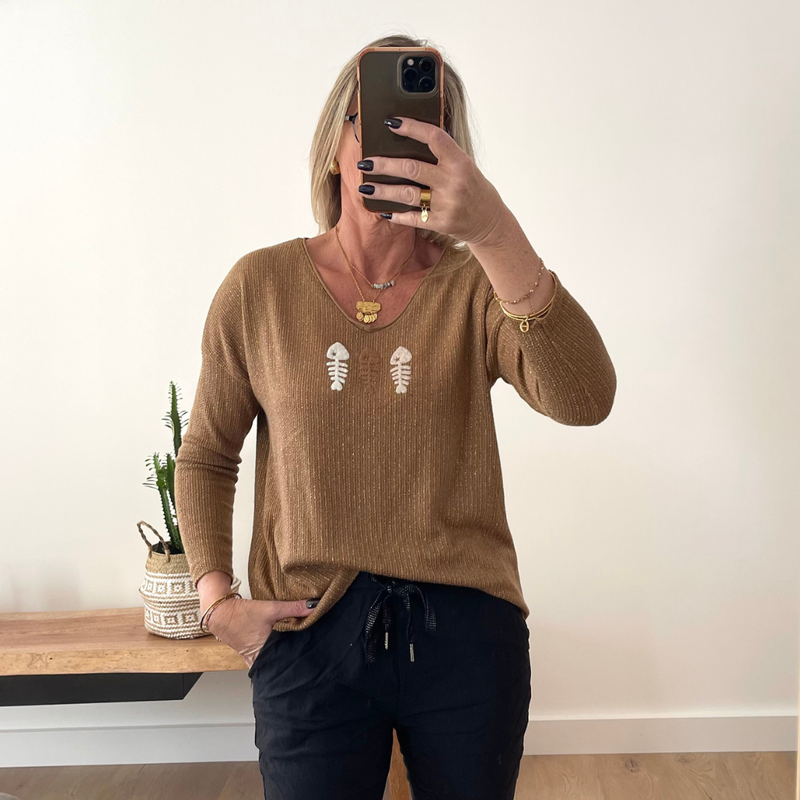 Pull Pull "Petit Poisson" lurex