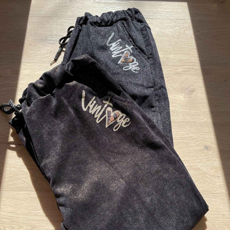 Pantalon "VINTAGE" Doré ou Argenté