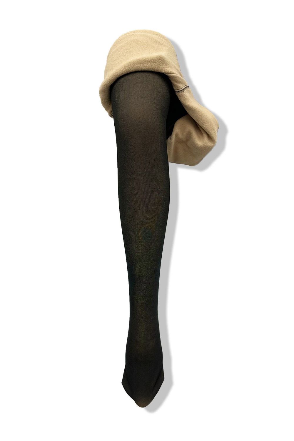 Collant polaire effet transparent