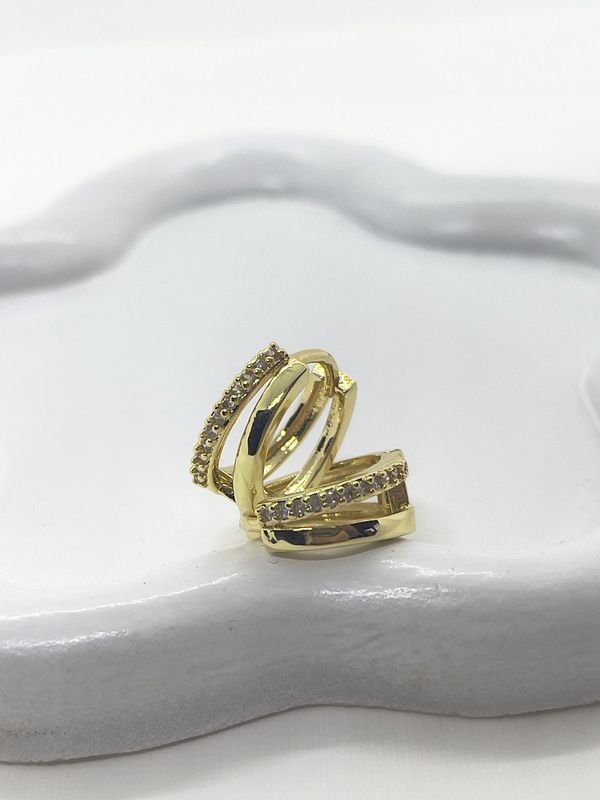 Boucles double rang avec oxydes de zirconium