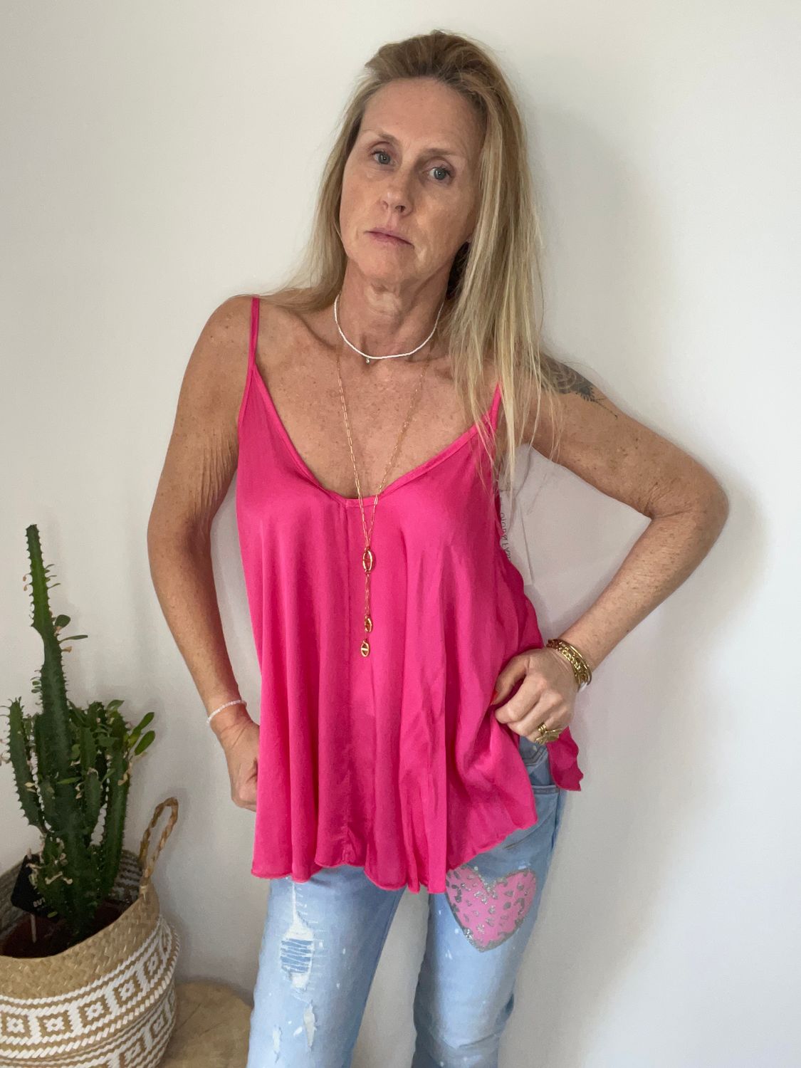 Top satiné  "LILI"