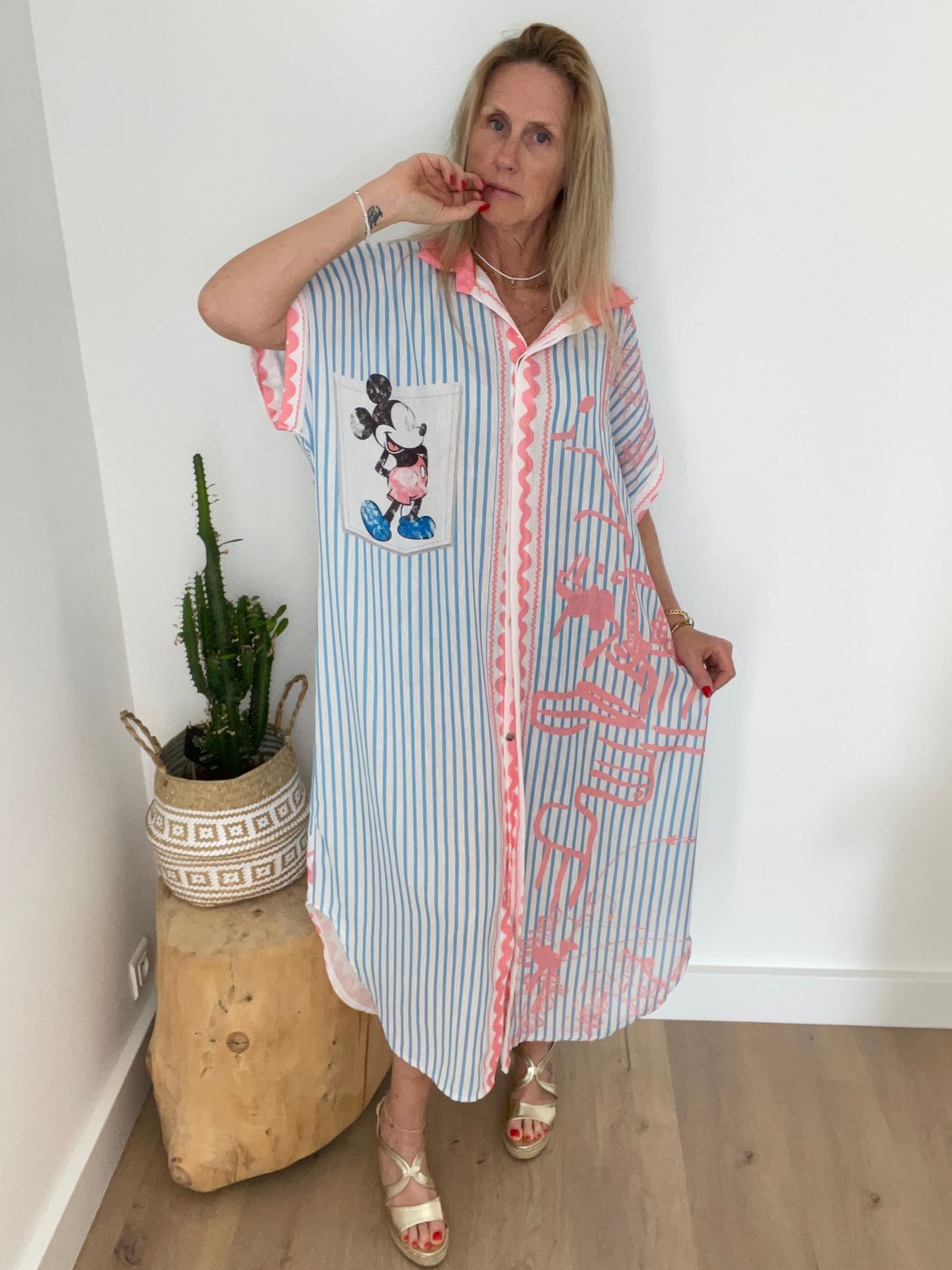 Robe chemise "Mickey"