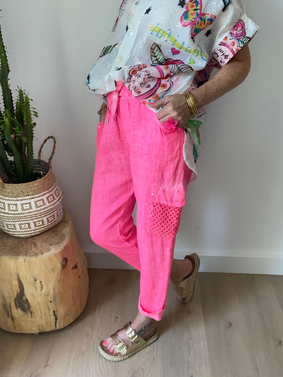 Pantalon Lin