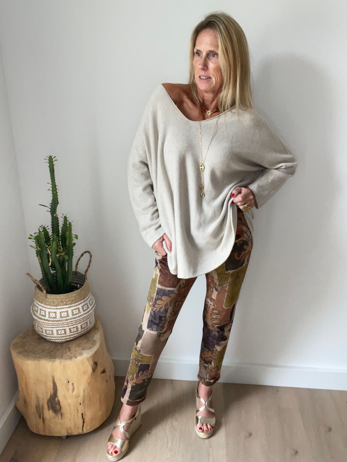 Pull en maille col "V" Sans couture