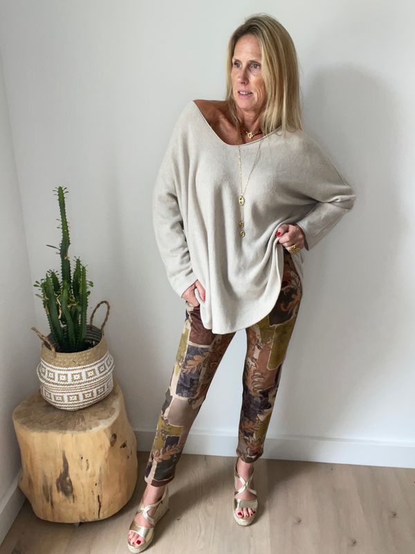 Pull en maille col "V" Sans couture