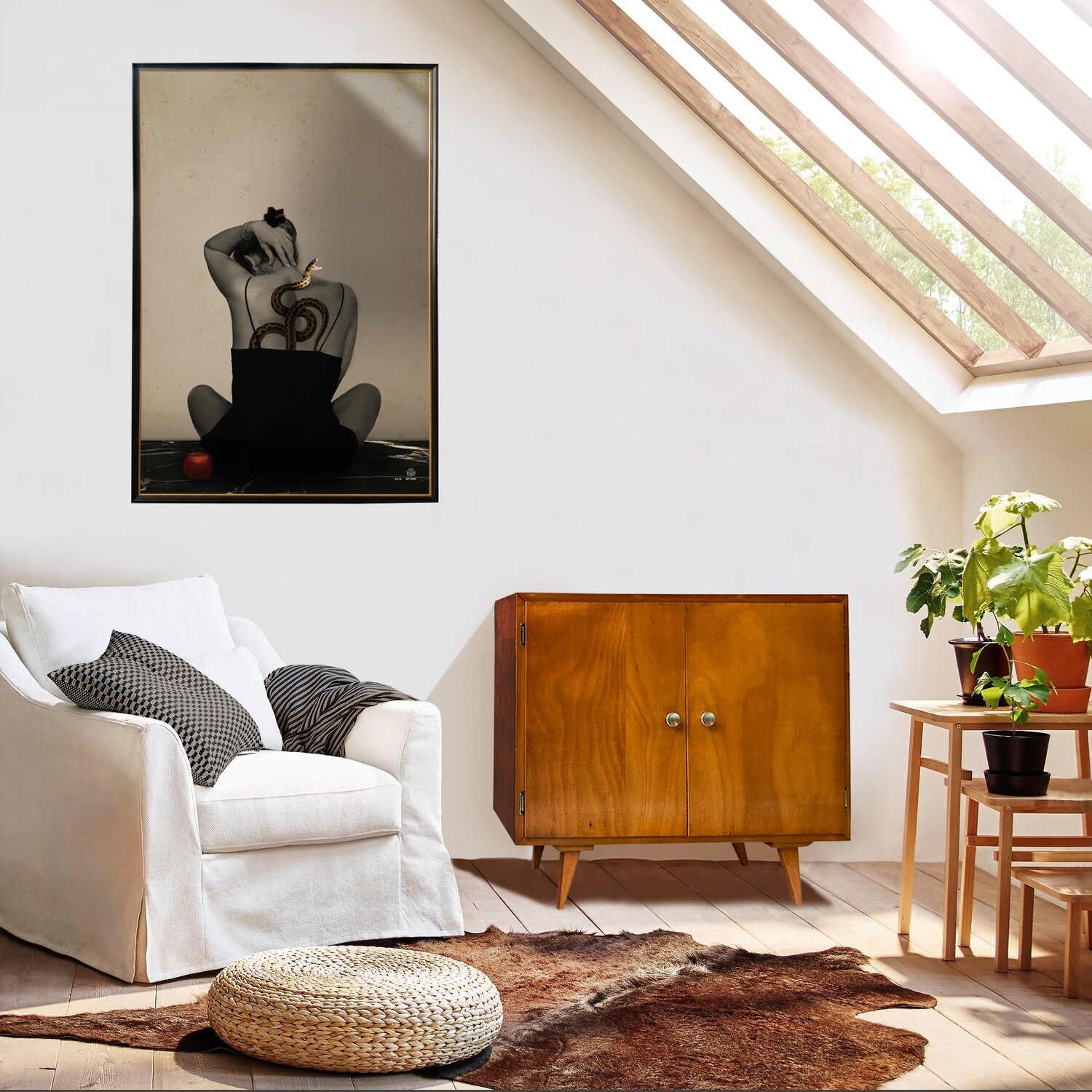 The apple and the snake | Dibond | Medium | 80 x 120 cm The apple and the snake | Dibond | Medium | 80 x 120 cm