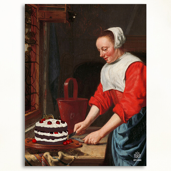 Life is short. Eat the cake. | Mini | 30 x 40 cm
