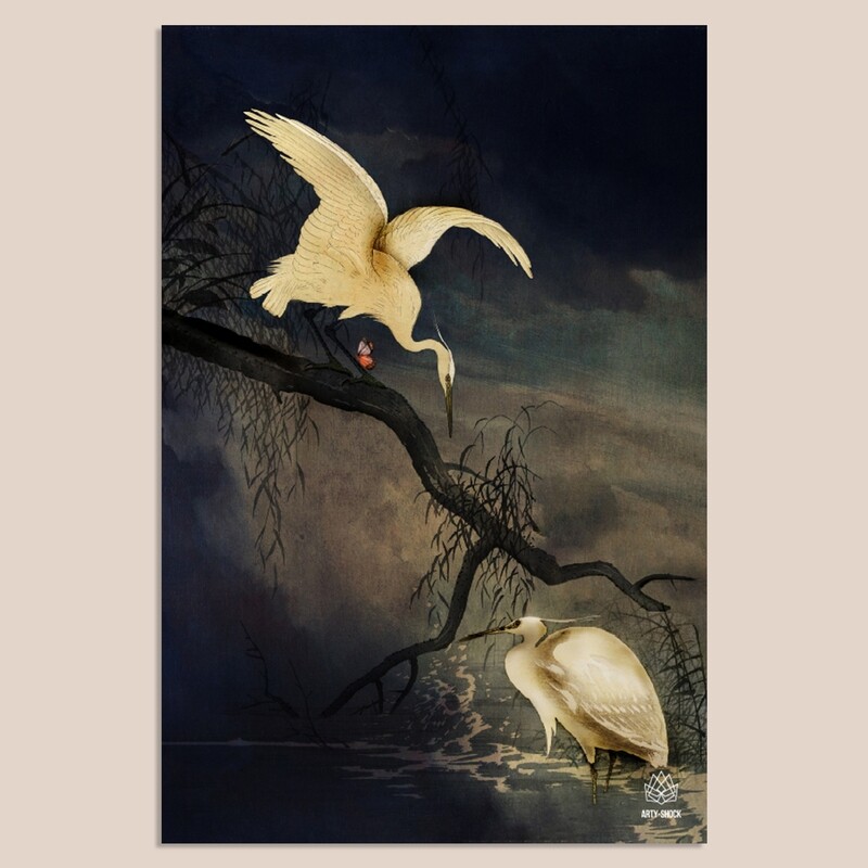 White Heron Luck | Mix & Match | 20 x 30 cm White Heron Luck | Mix & Match | 20 x 30 cm