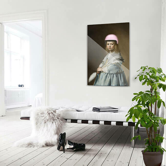 Blue Helmet Girl | Medium | 80 x 120 cm