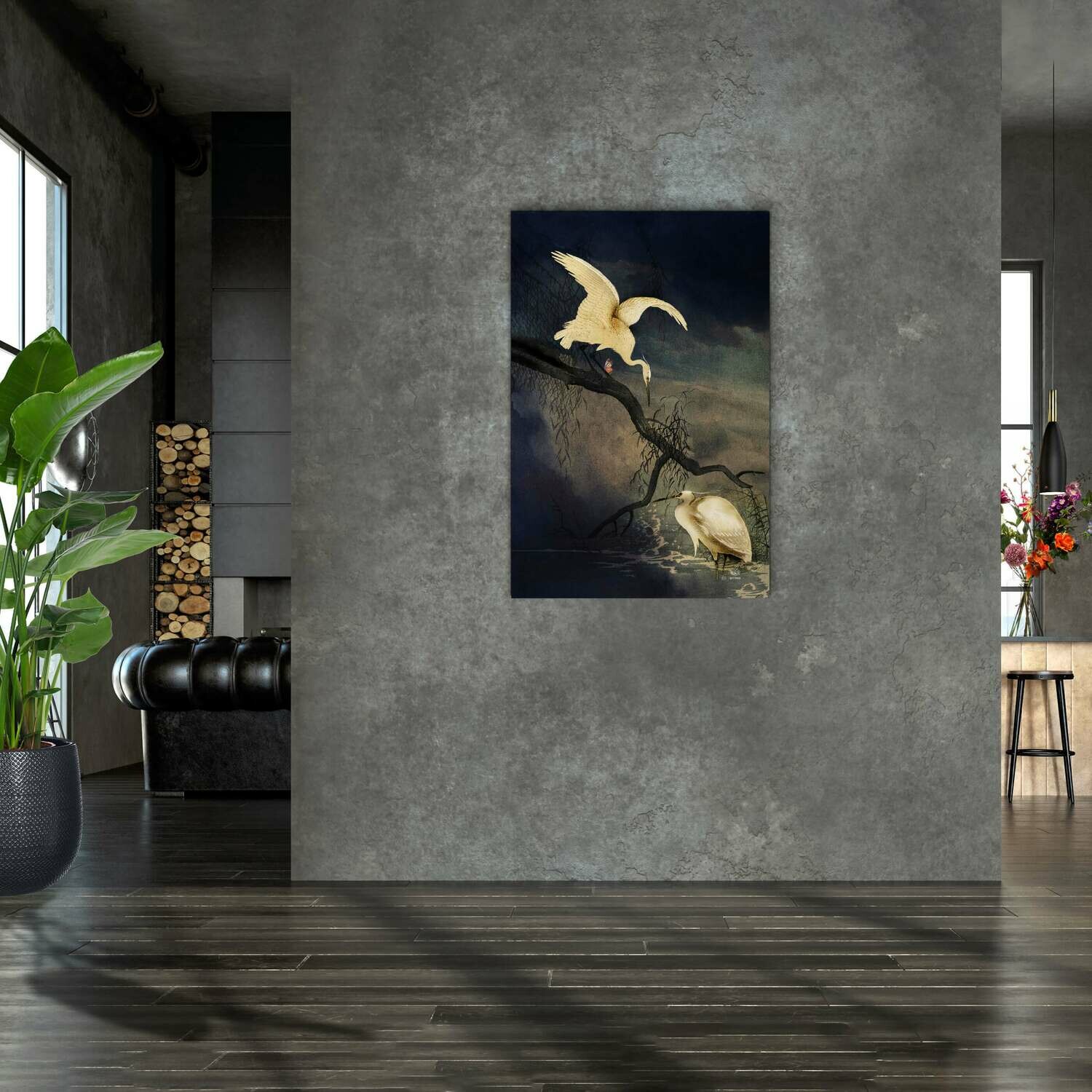 White Heron Luck | Small | 60 x 90 cm White Heron Luck | Small | 60 x 90 cm