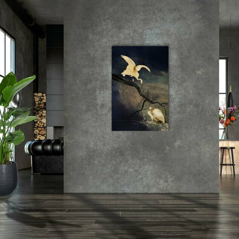 White Heron Luck | Small | 60 x 90 cm White Heron Luck | Small | 60 x 90 cm