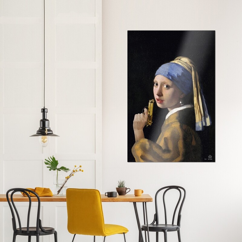 Girl With A Gun | Large | 100 x 150 cm Girl With A Gun | Large | 100 x 150 cm