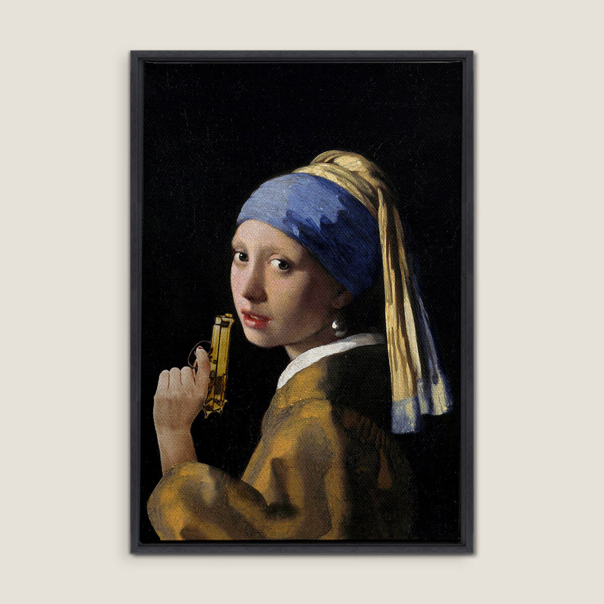Girl with a Gun Canvas Girl with a Gun Canvas